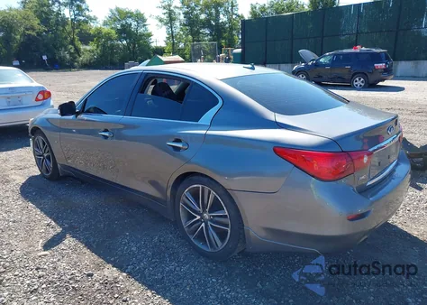 2014 Infiniti Q50 Premium/Sport z USA, uszkodzony, nr VIN JN1BV7AR9EM684713
